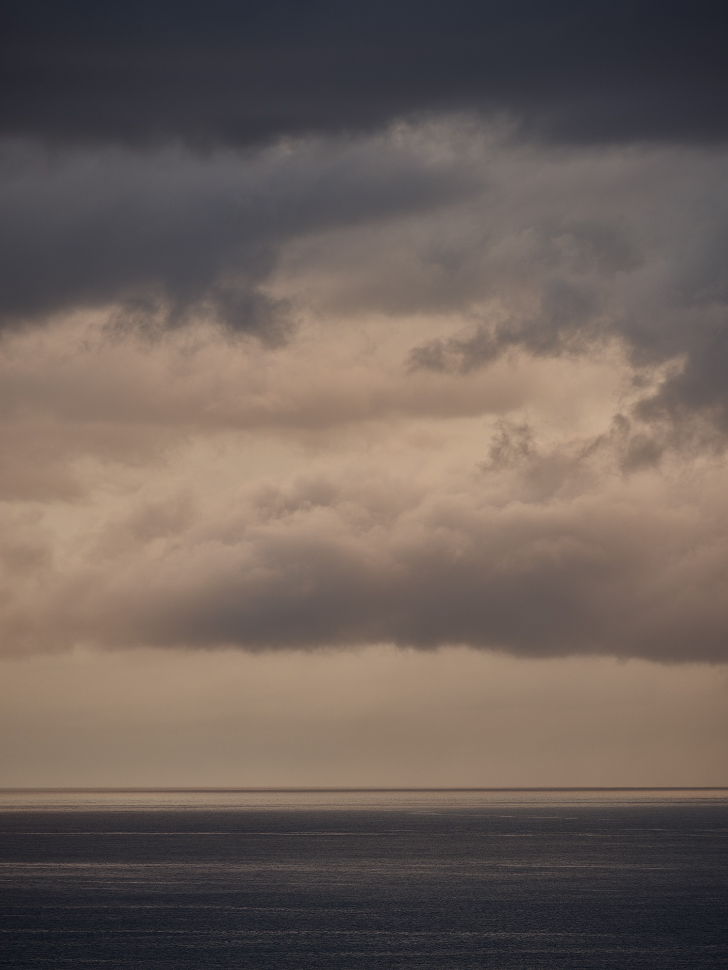Ocean, sea, horizon, landscape, reflection, clouds