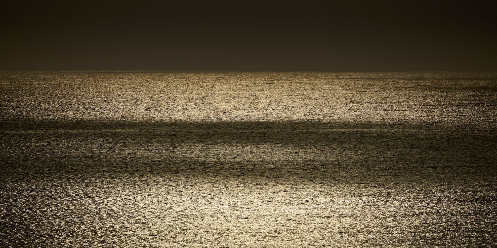 Ocean, sea, horizon, landscape, reflection, clouds