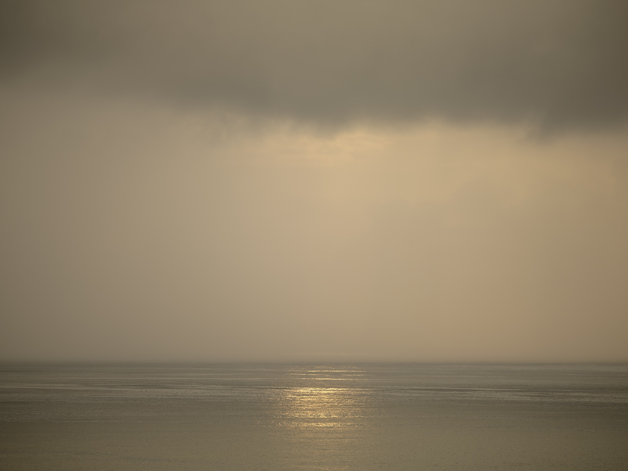 Ocean, sea, horizon, landscape, reflection, clouds