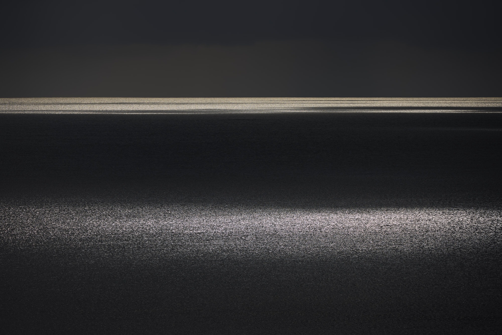 Ocean, sea, horizon, landscape, reflection, clouds, sky