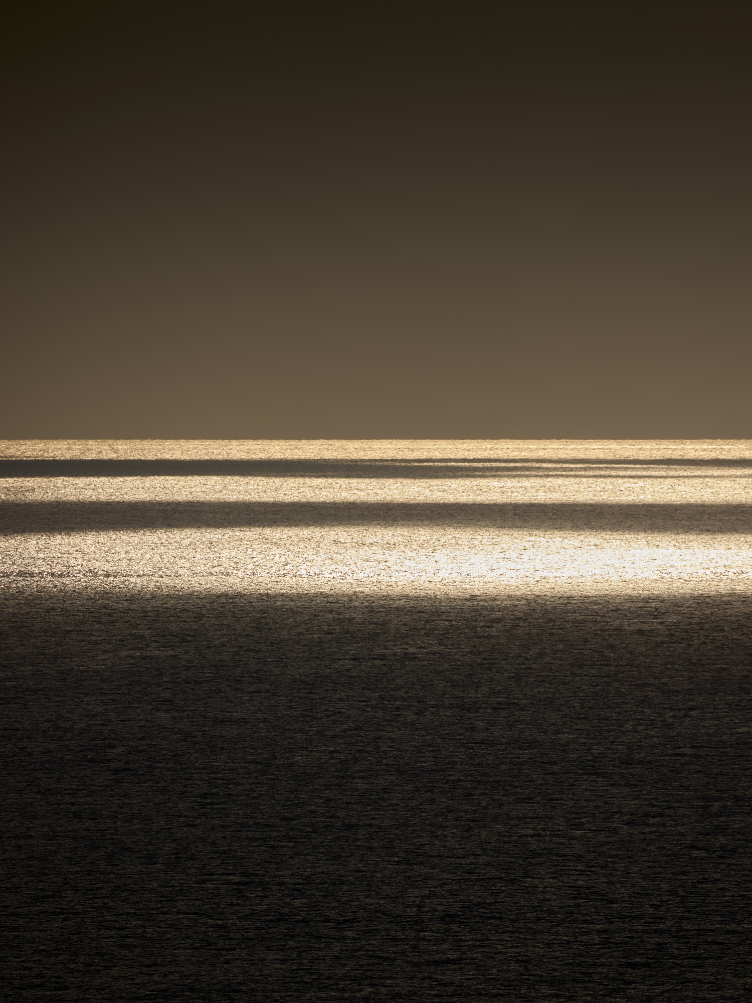 Ocean, sea, horizon, landscape, reflection, clouds, sky