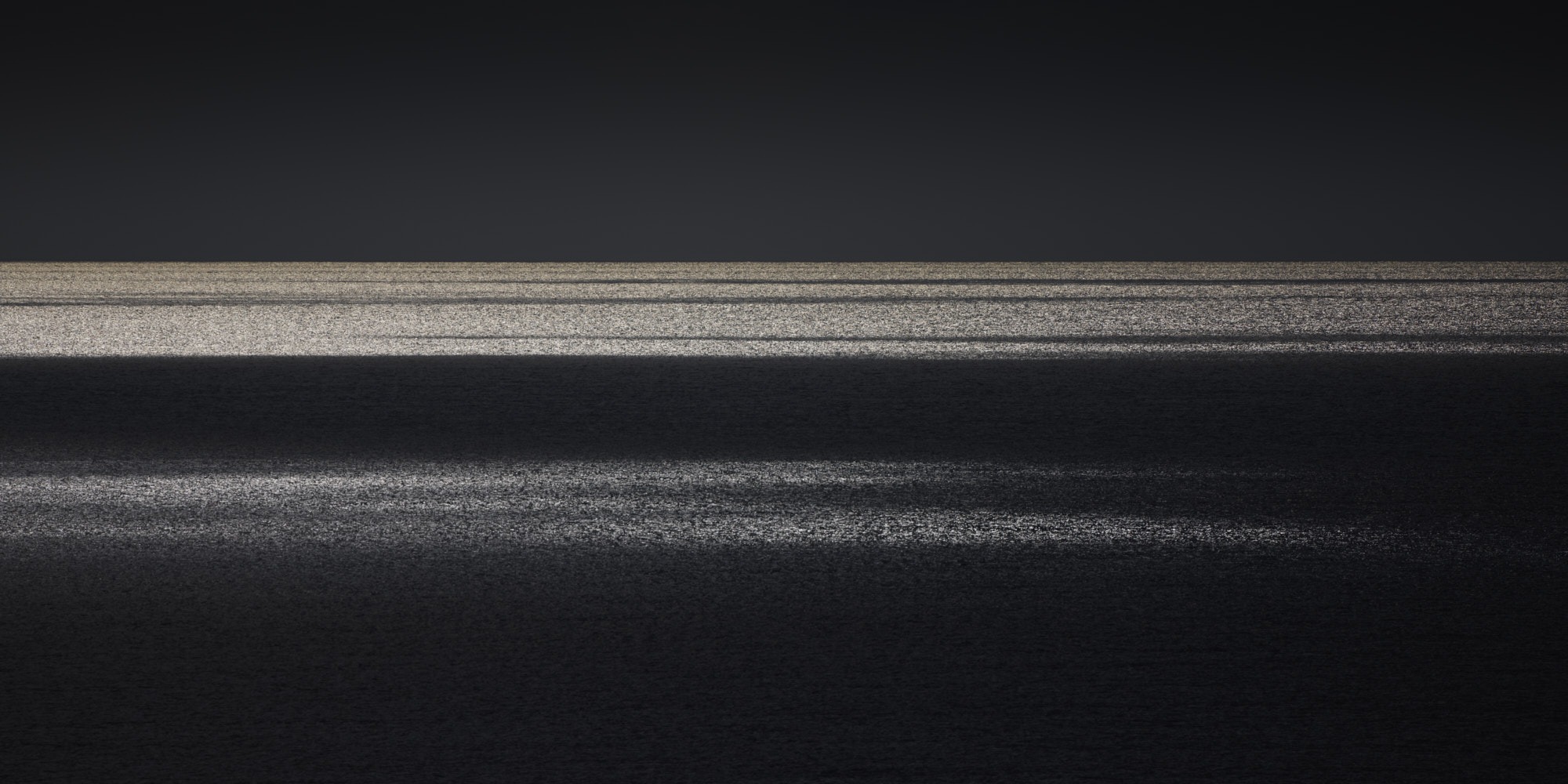Ocean, sea, horizon, landscape, reflection, clouds, sky