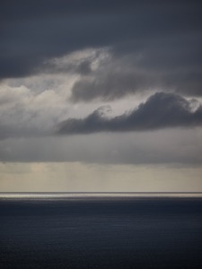 Ocean, sea, horizon, landscape, reflection, clouds