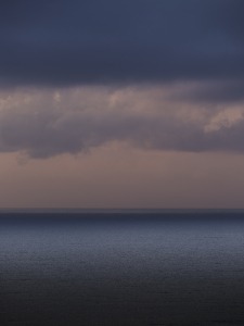 Ocean, sea, horizon, landscape, reflection, clouds, sky