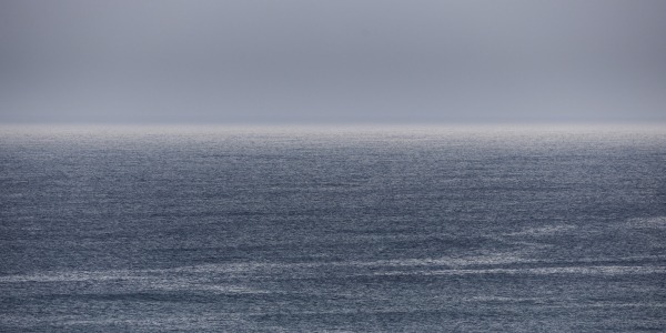 Ocean, sea, horizon, landscape, reflection, clouds, sky