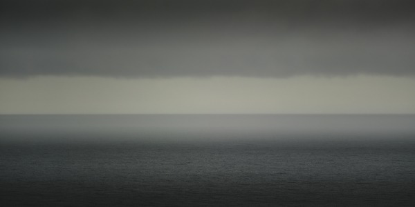 Ocean, sea, horizon, landscape, reflection, clouds, sky