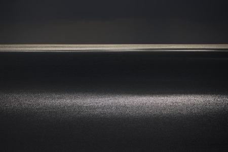 Ocean, sea, horizon, landscape, reflection, clouds, sky