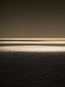Ocean, sea, horizon, landscape, reflection, clouds, sky